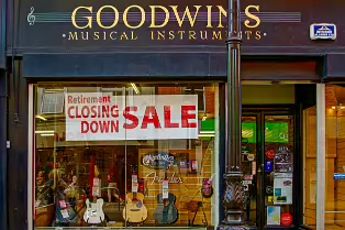 GOODWINS MUSICAL INSTRUMENTS IN THE PROCESS OF CLOSING [DUE TO RETIREMENT]-237903-1