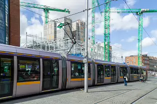 HARCOURT STREET TRAM STOP AND PARK PLACE [PHOTOGRAPHED USING A VERY OLD SONY NEX-5]-238218-1 HARCOURT STREET TRAM STOP AND PARK PLACE