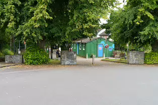 THIS WAS AN ARMY HUT AT THE CURRAGH CAMP [IT HAS HAD MANY USES BUT NOW IT IS A SCOUTS HALL]-237703-1
