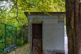 THE REMAINS OF A GENTS ONLY PUBLIC TOILET [PALMERSTOWN PARK]--239186-1