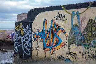 SANDYMOUNT SEA BATHS [A CENTURY OF DECAY AND NOW A CANVAS FOR STREET ART]-235909-1