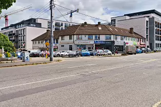 HERE ONCE WAS THE FIRST BOWLING ALLEY IN IRELAND [NOW AN APARTMENT COMPLEX KNOWN AS THE CORNERSTONE]-239015-1