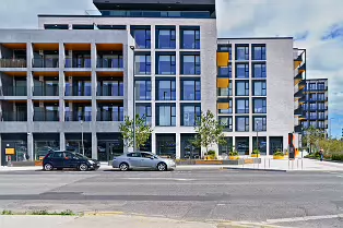 HERE ONCE WAS THE FIRST BOWLING ALLEY IN IRELAND [NOW AN APARTMENT COMPLEX KNOWN AS THE CORNERSTONE]-239019-1
