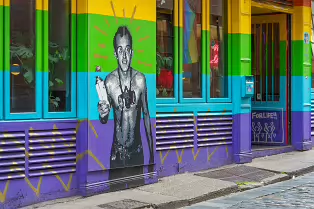 THE BACK LOUNGE ON UPPER EXCHANGE STREET [FEATURING SOME STREET ART]-239306-1