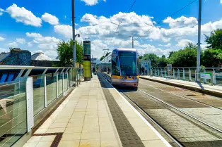 THE LUAS TRAM STOP IN RANELAGH [EFFECTIVELY ON A BRIDGE]-238199-1 SONY DSC