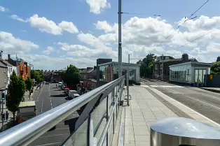 THE LUAS TRAM STOP IN RANELAGH [EFFECTIVELY ON A BRIDGE]-238203-1 SONY DSC