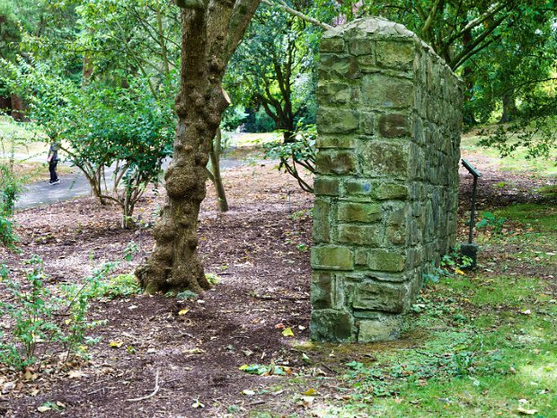 ORIGINAL ESTATE WALL This unnoticed wall stands as a remnant of the original boundary that once enclosed the estate acquired by the Royal...