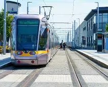 BROOMBRIDGE LUAS TRAM STOP AND IRISH RAIL STATION [THE SCHEDULED TRAINS DID NOT ARRIVE]-237626-1