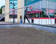 LEANING MAN SCULPTURE AT SHAMROCK PLAZA [CARLOW TOWN]-239606-1