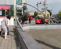 LEANING MAN SCULPTURE AT SHAMROCK PLAZA [CARLOW TOWN]-239607-1