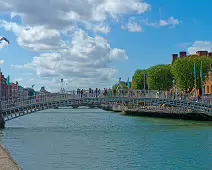 THE HALFPENNY BRIDGE AND LIFFEY STREET [LIFFEY STREET HAS RECENTLY BEEN PEDESTRIANISED]-238487-1