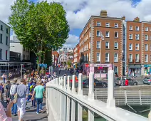 THE HALFPENNY BRIDGE AND LIFFEY STREET [LIFFEY STREET HAS RECENTLY BEEN PEDESTRIANISED]-238489-1