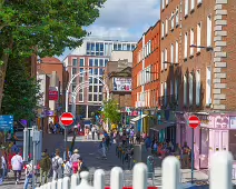 THE HALFPENNY BRIDGE AND LIFFEY STREET [LIFFEY STREET HAS RECENTLY BEEN PEDESTRIANISED]-238490-1