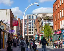 THE HALFPENNY BRIDGE AND LIFFEY STREET [LIFFEY STREET HAS RECENTLY BEEN PEDESTRIANISED]-238494-1