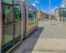 HARCOURT STREET TRAM STOP AND PARK PLACE [PHOTOGRAPHED USING A VERY OLD SONY NEX-5]-238214-1 HARCOURT STREET TRAM STOP AND PARK PLACE