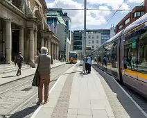 HARCOURT STREET TRAM STOP AND PARK PLACE [PHOTOGRAPHED USING A VERY OLD SONY NEX-5]-238217-1 HARCOURT STREET TRAM STOP AND PARK PLACE