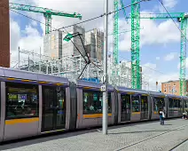 HARCOURT STREET TRAM STOP AND PARK PLACE [PHOTOGRAPHED USING A VERY OLD SONY NEX-5]-238218-1 HARCOURT STREET TRAM STOP AND PARK PLACE