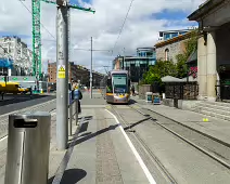 HARCOURT STREET TRAM STOP AND PARK PLACE [PHOTOGRAPHED USING A VERY OLD SONY NEX-5]-238225-1 HARCOURT STREET TRAM STOP AND PARK PLACE