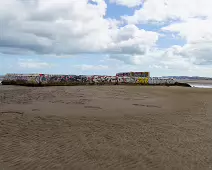 SANDYMOUNT SEA BATHS AUGUST 2024 [A CENTURY OF DECAY, MORE RECENTLY A CANVAS FOR STREET ART]-239481-1