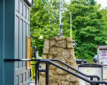 FAMINE MEMORIAL BY SCULPTOR JOHN MC KENNA [AT THE ENTRANCE TO THE DROPPING WELL PUB IN MILLTOWN]-239259-1