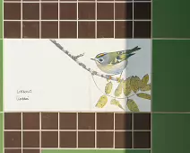 A SET OF THREE TILES FEATURING THE WREN AND THE GOLDCREST [BY KILLIAN MULLARNEY]-239288-1