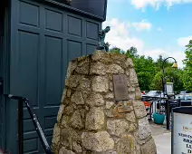 FAMINE MEMORIAL BY SCULPTOR JOHN MC KENNA [AT THE ENTRANCE TO THE DROPPING WELL PUB IN MILLTOWN]-239260-1