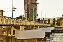 THE AREA NEAR THE LAGAN WEIR [MAY 2011 A FEW YEARS BEFORE THE OLD UGLY PEDESTRIAN BRIDGE WAS REPLACED]-233273-1 NEAR THE LAGAN WEIR MAY 2011