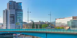 THE BOAT IS A BUILDING IN BELFAST AND IT IS NEAR THE LAGAN WEIR [NOT THE TALLEST BUILDING IN IRELAND]-233297-1 KNOWN AS THE BOAT