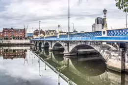 THE RIVER LAGAN - WATER FRONT AREA OF BELFAST-15-1