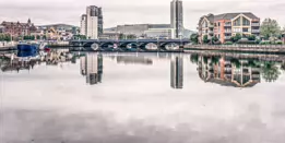 THE RIVER LAGAN - WATER FRONT AREA OF BELFAST-3-1