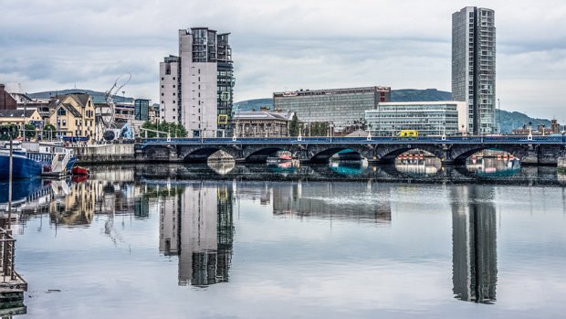 RIVER LAGAN WATERFRONT AS IT WAS IN 2014