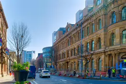 THE EWART BUILDING AS IT WAS IN 2022 [BEDFORD STREET - FRANKLIN STREET - McCLINTOCK STREET IN BELFAST]-232903-1