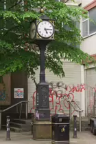 FREESTANDING CLOCK AT BLACKSTAFF SQUARE IN BELFAST [HAS BEEN REMOVED]-232964-1