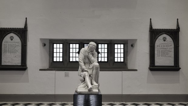 BLACK AND WHITE HALL The most prominent statue is a bronze figure of Galileo Galilei, the renowned Italian astronomer and physicist. This...