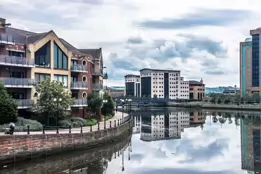 THE RIVER LAGAN - WATER FRONT AREA OF BELFAST-13-1