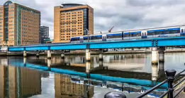 THE RIVER LAGAN - WATER FRONT AREA OF BELFAST-23-1