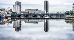 THE RIVER LAGAN - WATER FRONT AREA OF BELFAST-6-1