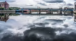 THE RIVER LAGAN - WATER FRONT AREA OF BELFAST-7-1