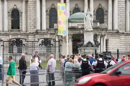 THE QUEEN WAS IN TOWN [WHILE I WAS PHOTOGRAPHING BELFAST CITY IN JUNE 2014]-233114-1