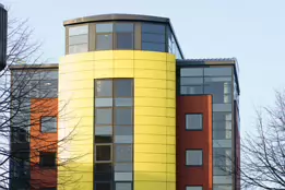 QUAY GATE HOUSE IS VERY MUCH A YELLOW BUILDING [LOCATED IN BELFAST AND WAS COMPLETED IN 2000]-232892-1