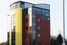 QUAY GATE HOUSE IS VERY MUCH A YELLOW BUILDING [LOCATED IN BELFAST AND WAS COMPLETED IN 2000]-232895-1