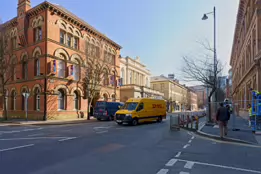 THE EWART BUILDING AS IT WAS IN 2022 [BEDFORD STREET - FRANKLIN STREET - McCLINTOCK STREET IN BELFAST]-232907-1