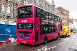 A BELFAST BUS NEEDING REPAIR [TRANSLINK METRO]-235359-1