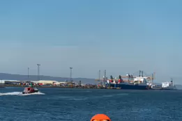 BELFAST HARBOUR PILOT BOAT IN ACTION ON THE RIVER LAGAN [BEN MADIGAN]-150874-squashed