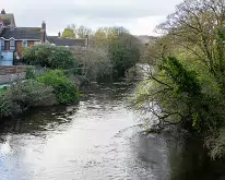 ANNA LIVIA BRIDGE ACROSS THE LIFFEY [CHAPELIZOD VILLAGE ON BOTH SIDES OF THE RIVER]-231236-1