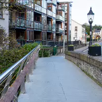 ANNA LIVIA BRIDGE ACROSS THE LIFFEY [CHAPELIZOD VILLAGE ON BOTH SIDES OF THE RIVER]-231237-1