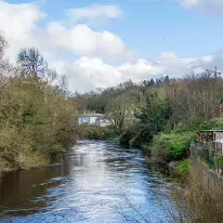 ANNA LIVIA BRIDGE ACROSS THE LIFFEY [CHAPELIZOD VILLAGE ON BOTH SIDES OF THE RIVER]-231241-1