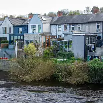 ANNA LIVIA BRIDGE ACROSS THE LIFFEY [CHAPELIZOD VILLAGE ON BOTH SIDES OF THE RIVER]-231243-1