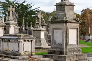 THE SECONDARY CIRCLE OF VAULTS AT GLASNEVIN CEMETERY [PHOTOGRAPHED USING THE NEW SONY 100MM MACRO LENS]-260313-1