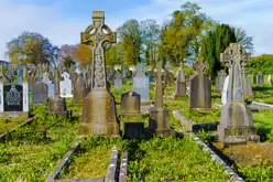 A FEW OF THE MANY CELTIC CROSSES IN MOUNT ST LAWRENCE CEMETERY [LIMERICK APRIL 2022]-244664-1